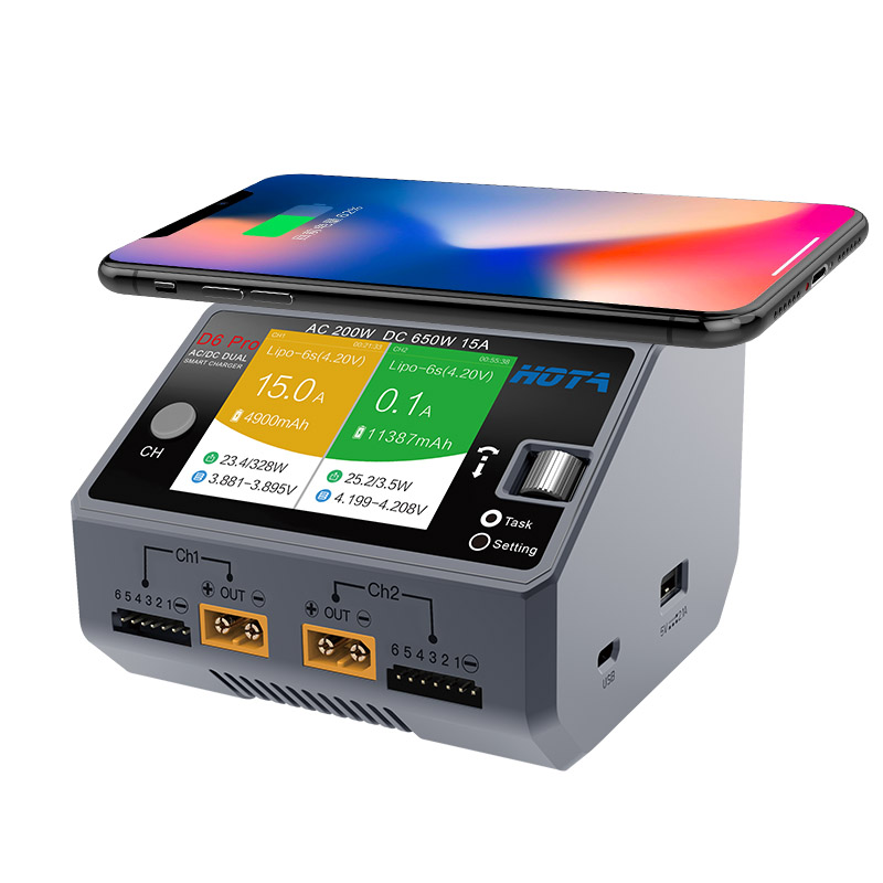 HOTA D6 Pro AC 200W / DC 650W  - Hota D6 Pro Dual Lipo Charger review and price